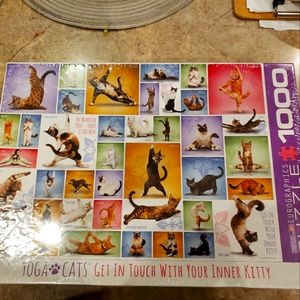 Yoga cat puzzle